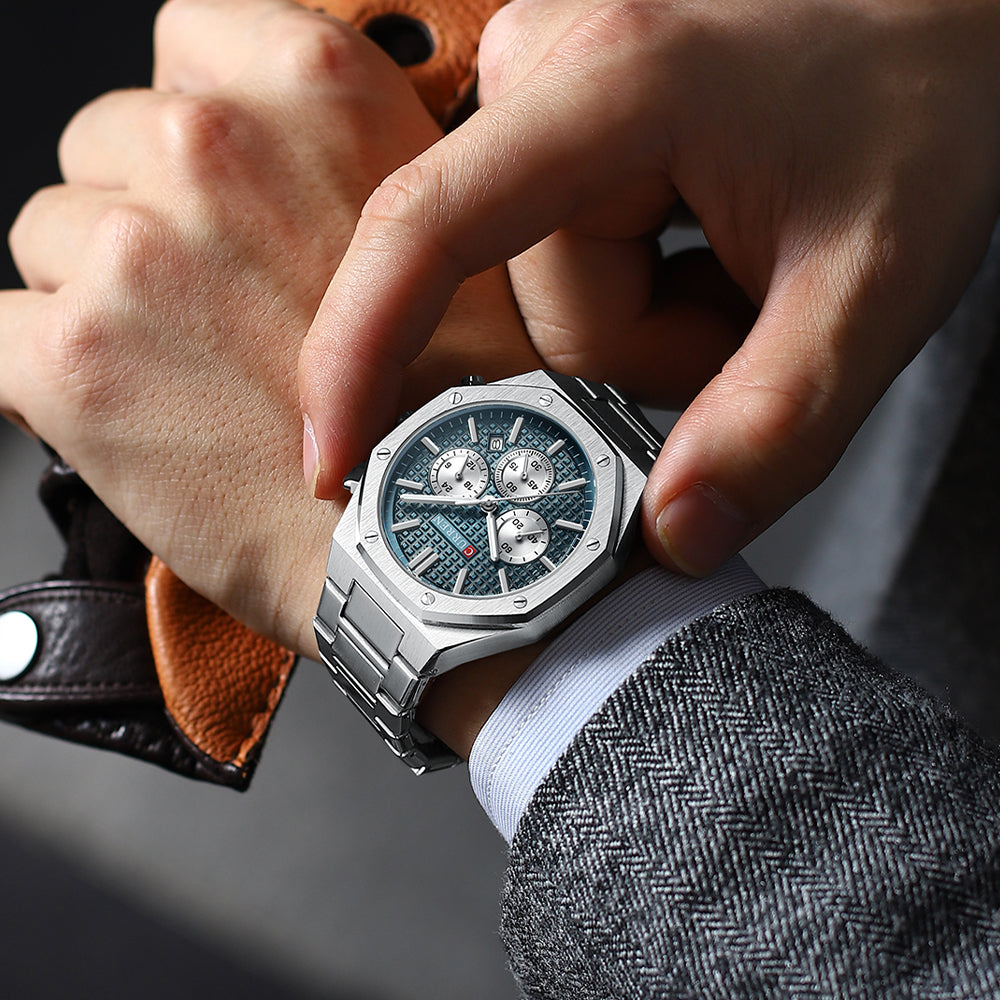 Curren Obsidian Chronograph